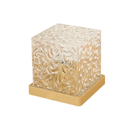 LED Night Light with a water ripple effect design and adjustable brightness for customizable ambiance.