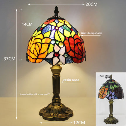 Tiffany Style Stained Glass Table Lamp DS World