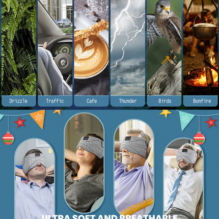 White Noise Bluetooth Sleep Eye Mask DS World