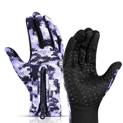 Winter Gloves Touch Screen Riding Motorcycle Sliding Waterproof Sports Gloves With Fleece DS World