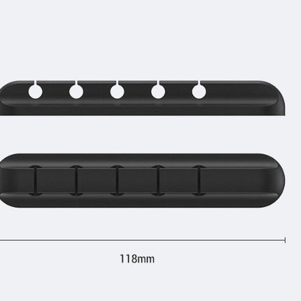 Silicone USB Cable Winder Desktop Cable Organizer Management Multipurpose Clips Cables Protector For Wired Headphones DS World