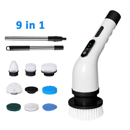 Electric Spin Scrubber Cordless Cleaning Brush Bathroom Rotating Scrubber DS World