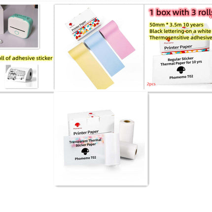 Portable Mini Thermal Label Printer Home Photo Printer Student Wrong Question Printer Bluetooth-compatible Mini Label Printer Price Tag DS World