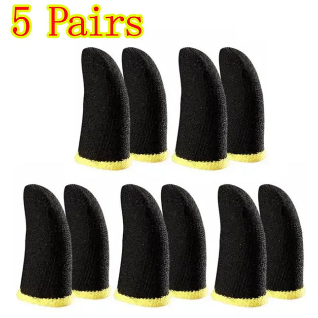 10x Mobile Game Thumb Sleeves Phone Gaming Finger Sleeve Cod Mobile Anti-sweat DS World