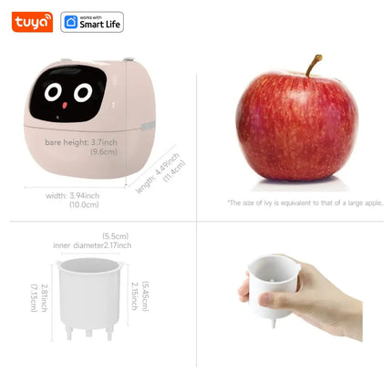 AI Smart Planter Pot with 7 Sensors & 49+ Expressions