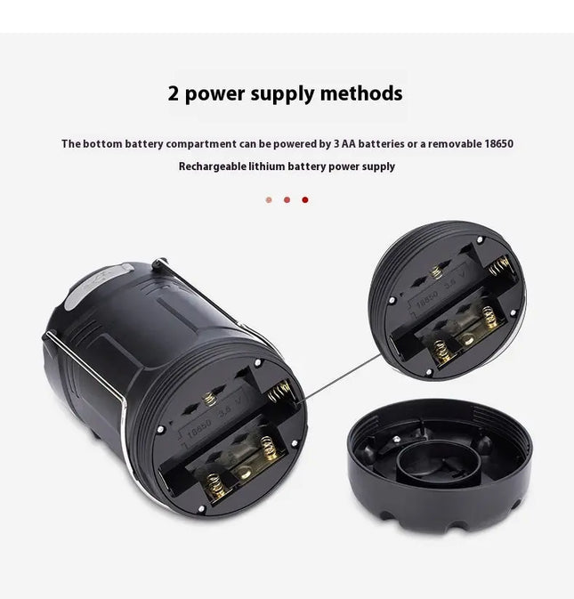 Outdoor Dual Power Supply Camping Lamp Tent Light DS World