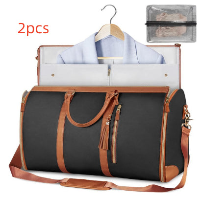 Large Capacity Travel Duffle Bag Women's Handbag Folding Suit Bag Waterproof Clothes Totes DS World