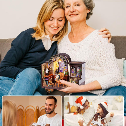 ROBOTIME DIY Miniature House Kit Magic Study Craft Model Kits DS World