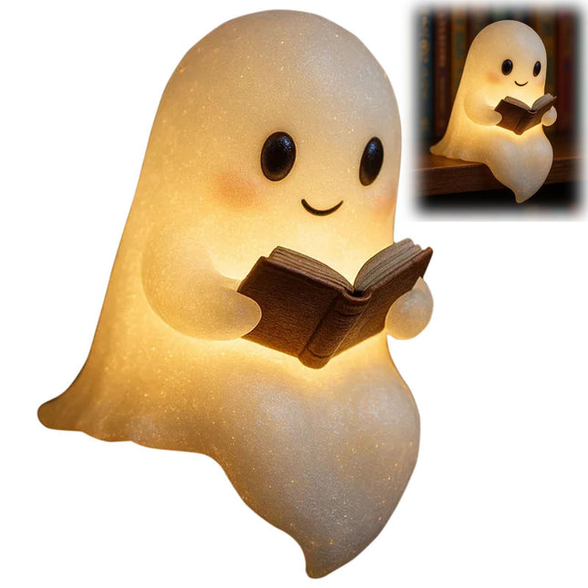 Cute LED Ghost Night Light Children's Nightlight Gift Bedside Sleep Lamp Halloween Decorations Lovely Ghost Lamp Warm Light DS World