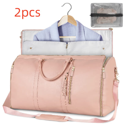 Large Capacity Travel Duffle Bag Women's Handbag Folding Suit Bag Waterproof Clothes Totes DS World