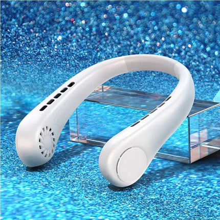 New Mini Neck Fan Portable Bladeless Hanging Neck Rechargeable Air Cooler Mini Summer Sports Fans DS World