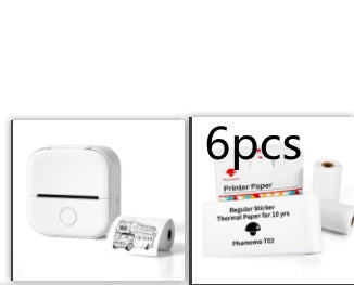 Portable Mini Thermal Label Printer Home Photo Printer Student Wrong Question Printer Bluetooth-compatible Mini Label Printer Price Tag DS World