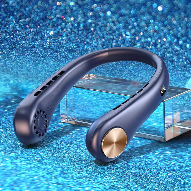 New Mini Neck Fan Portable Bladeless Hanging Neck Rechargeable Air Cooler Mini Summer Sports Fans DS World