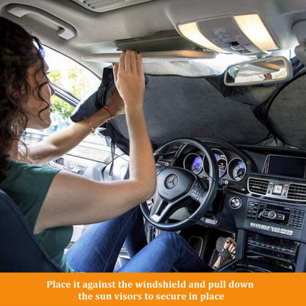 Car Window Sunshade Sun Shade Visor Windshield Cover Auto Car SunShade Anti Snow Ice Windshield Sunshade Car Windshield Sunshade DS World