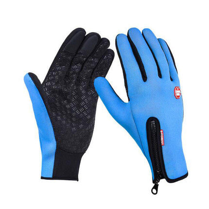 Winter Gloves Touch Screen Riding Motorcycle Sliding Waterproof Sports Gloves With Fleece DS World