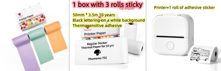 Portable Mini Thermal Label Printer Home Photo Printer Student Wrong Question Printer Bluetooth-compatible Mini Label Printer Price Tag DS World