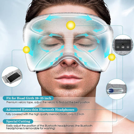 White Noise Bluetooth Sleep Eye Mask DS World