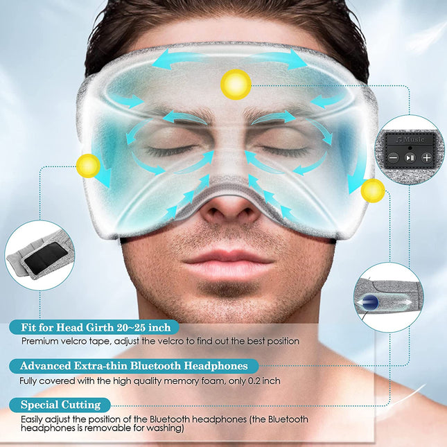 White Noise Bluetooth Sleep Eye Mask DS World