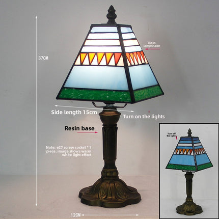 Tiffany Style Stained Glass Table Lamp DS World