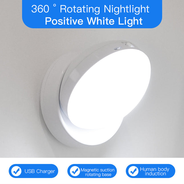 Rotating Human Body Sensor Light Corridor Garage Light Wardrobe Light Motion Sensor Night Light DS World
