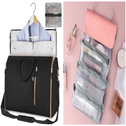 Large Capacity Travel Duffle Bag Women's Handbag Folding Suit Bag Waterproof Clothes Totes DS World