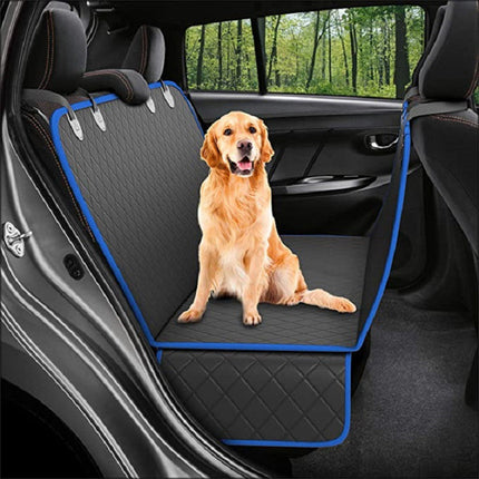 Dog Car Seat Cover View Mesh Pet Carrier Hammock Safety Protector Car Rear Back Seat Mat With Zipper And Pocket For Travel DS World