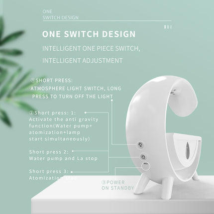 Anti-gravity Humidifier Water Drop RGB Desk LED Night Light For Indoor Bedroom Descroation Creative Atmosphere Table Lamps DS World