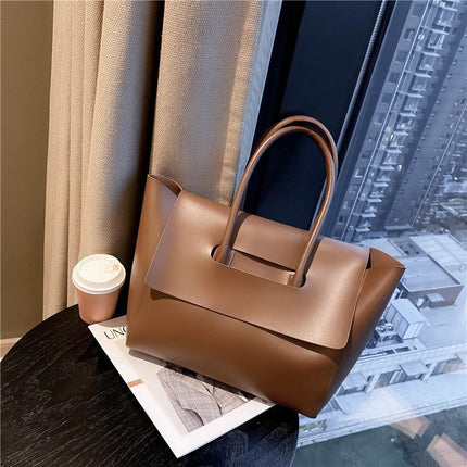 Fashion Women Shoulder Bags Large Capacity Handbags Simple Retro Tote Bags Solid Color Famous Brand High Quality Bags DS World